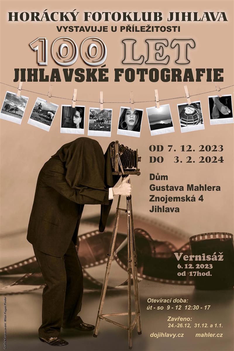 Horácký fotoklub Jihlava vystavuje u příležitosti 100 let jihlavské fotografie